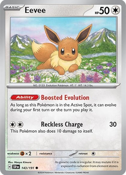 Eevee, SV08: Surging Sparks 143/191