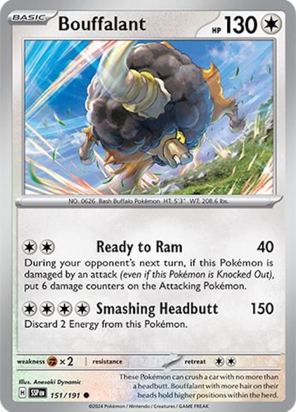 Bouffalant, SV08: Surging Sparks 151/191