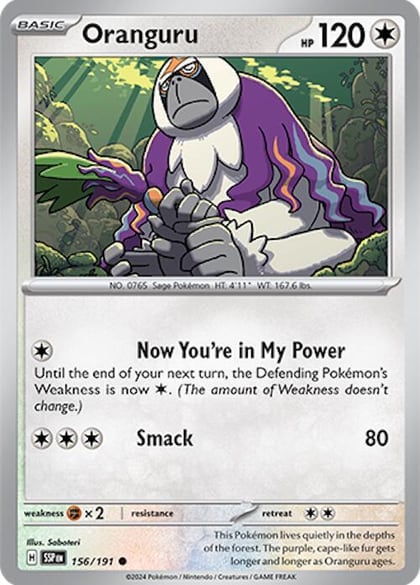 Oranguru, SV08: Surging Sparks 156/191