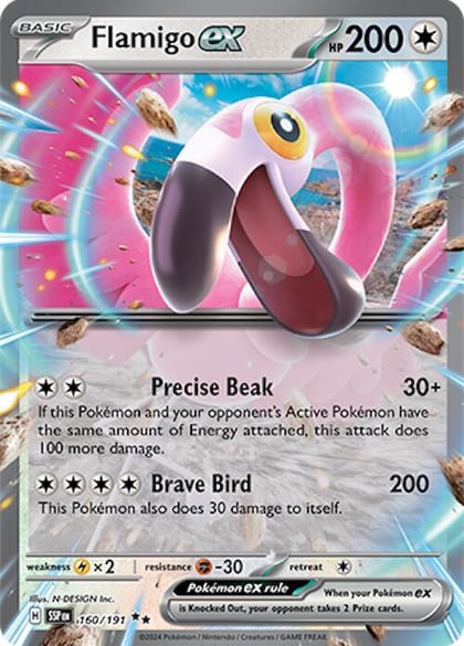 Flamigo ex, SV08: Surging Sparks 160/191