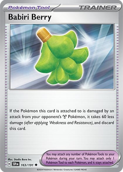 Babiri Berry, SV08: Surging Sparks 163/191
