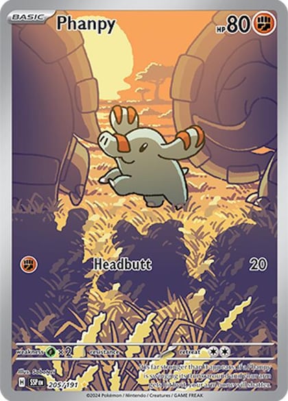 Phanpy - 205/191, SV08: Surging Sparks 205/191