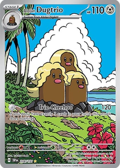 Alolan Dugtrio - 208/191, SV08: Surging Sparks 208/191