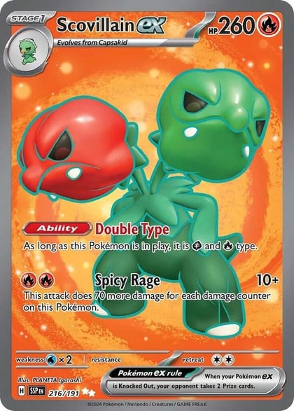 Scovillain ex - 216/191, SV08: Surging Sparks 216/191