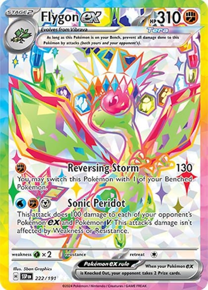 Flygon ex - 222/191, SV08: Surging Sparks 222/191