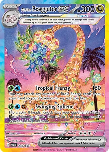 Alolan Exeggutor ex - 242/191, SV08: Surging Sparks 242/191