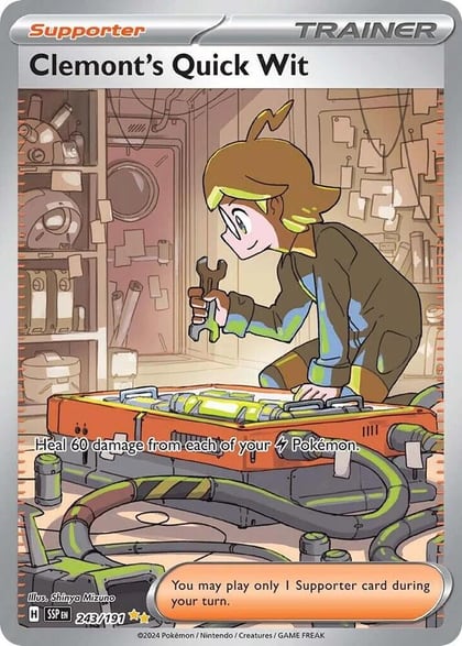 Clemont's Quick Wit - 243/191, SV08: Surging Sparks 243/191