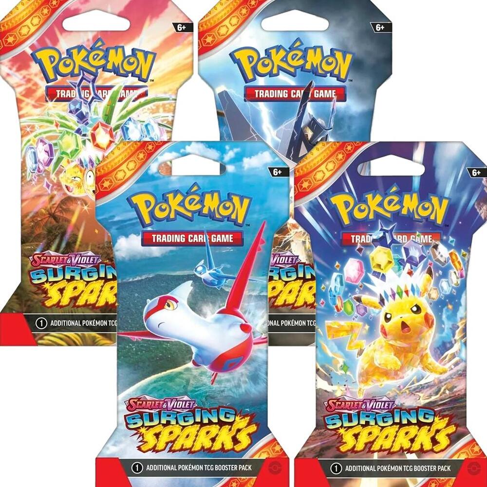 Surging Sparks Sleeved Booster Pack Bundle [Set of 4], SV08: Surging Sparks P565603