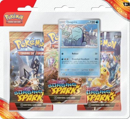 Surging Sparks 3 Pack Blisters [Quagsire], SV08: Surging Sparks P565635