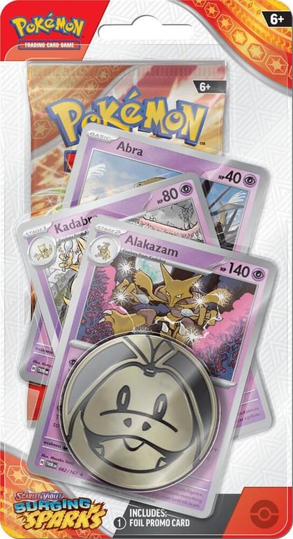 Surging Sparks Premium Checklane Blister [Alakazam], SV08: Surging Sparks P565638