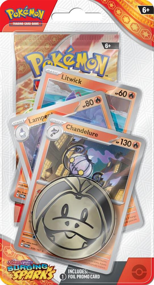 Surging Sparks Premium Checklane Blister [Chandelure], SV08: Surging Sparks P565639