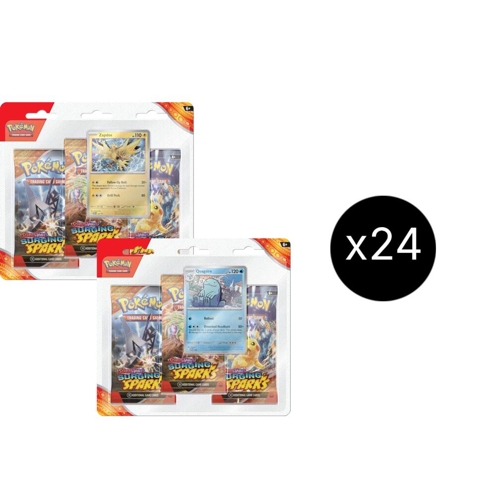Surging Sparks 3 Pack Blisters Case, SV08: Surging Sparks P711388