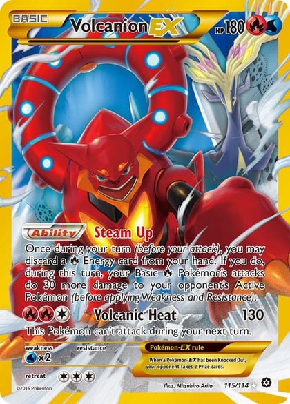 Volcanion EX (Secret), XY - Steam Siege 115/114