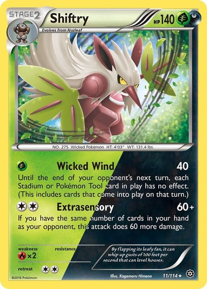 Shiftry, XY - Steam Siege 11/114