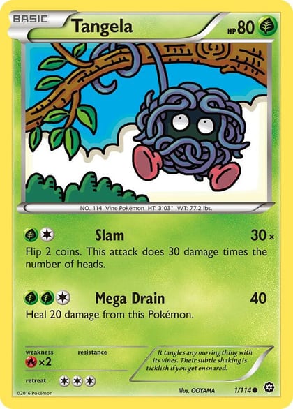 Tangela, XY - Steam Siege 1/114