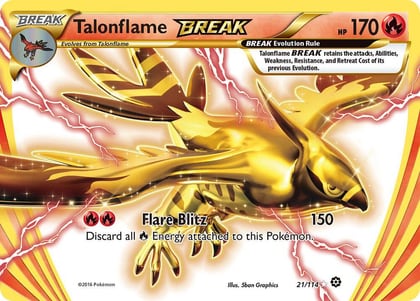 Talonflame BREAK, XY - Steam Siege 21/114