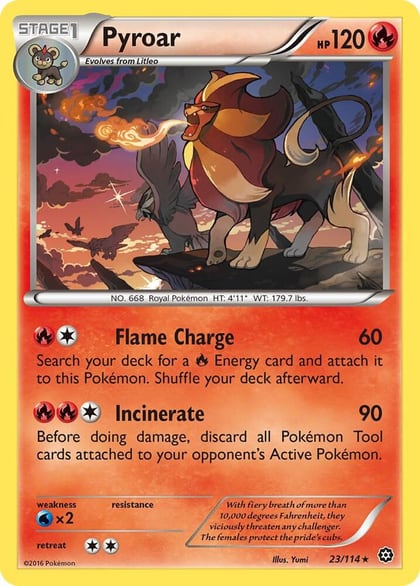 Pyroar, XY - Steam Siege 23/114