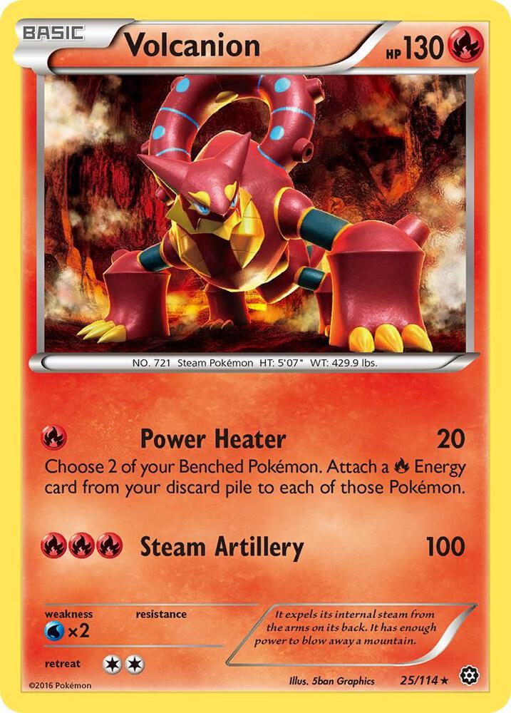 Volcanion, XY - Steam Siege 25/114