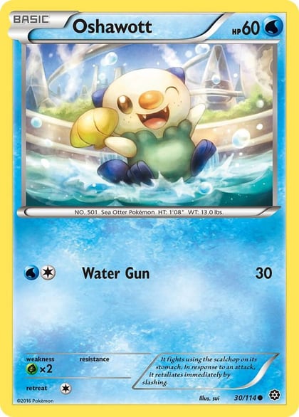 Oshawott, XY - Steam Siege 30/114