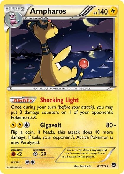 Ampharos, XY - Steam Siege 40/114