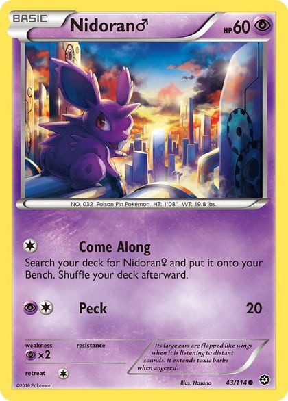 Nidoran M, XY - Steam Siege 43/114