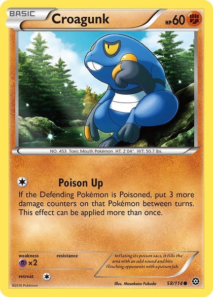Croagunk, XY - Steam Siege 58/114