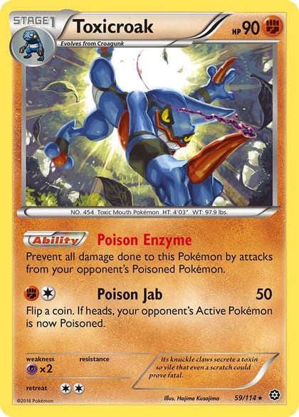 Toxicroak, XY - Steam Siege 59/114