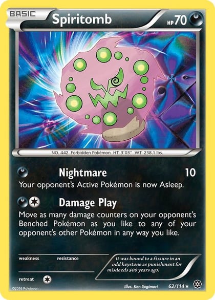 Spiritomb, XY - Steam Siege 62/114