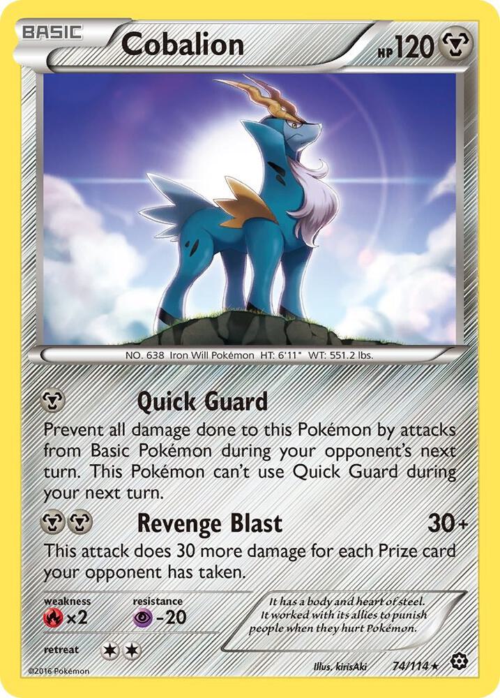 Cobalion, XY - Steam Siege 74/114