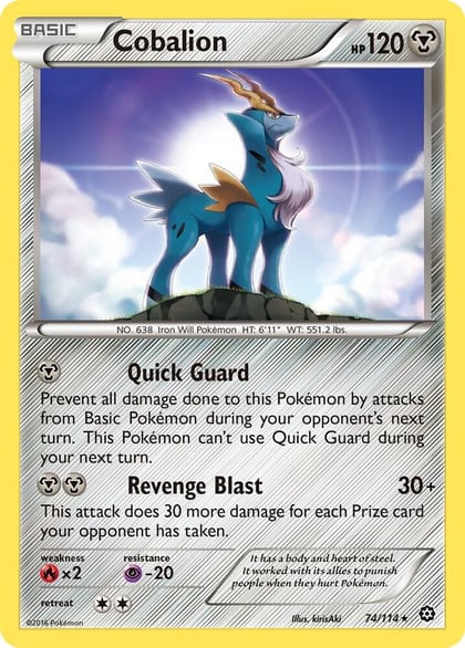 Cobalion, XY - Steam Siege 74/114