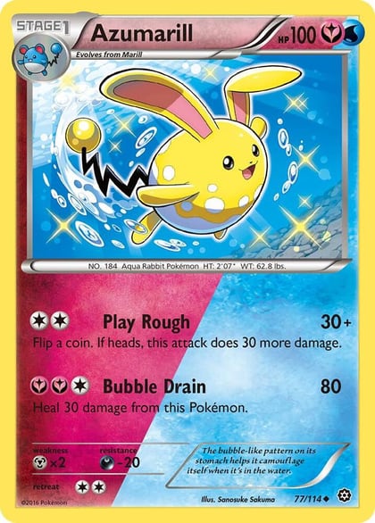 Azumarill, XY - Steam Siege 77/114