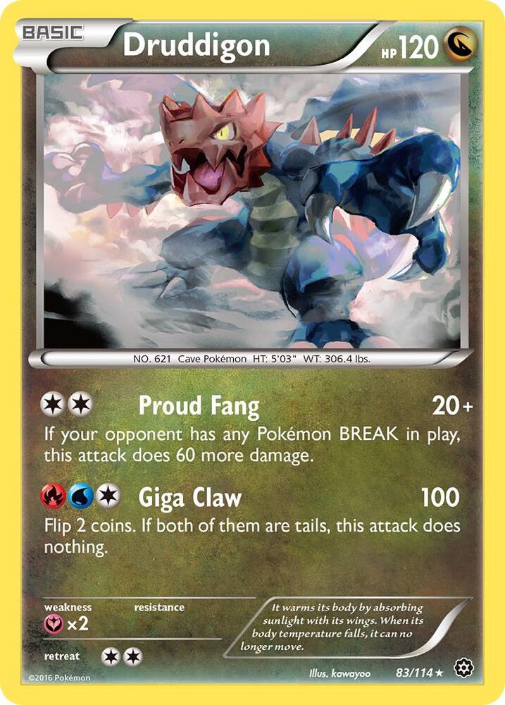 Druddigon, XY - Steam Siege 83/114