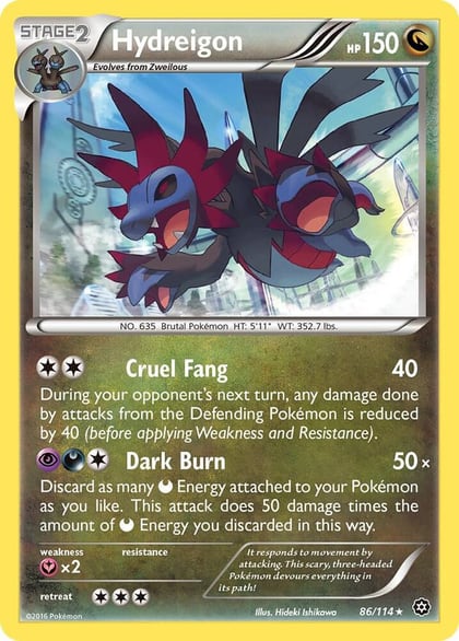 Hydreigon, XY - Steam Siege 86/114