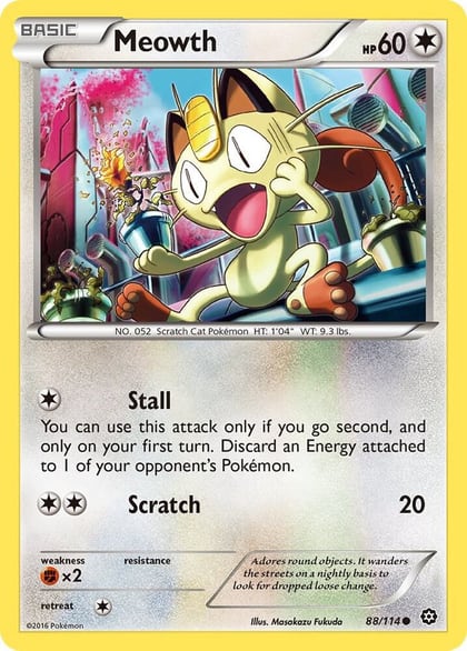 Meowth, XY - Steam Siege 88/114