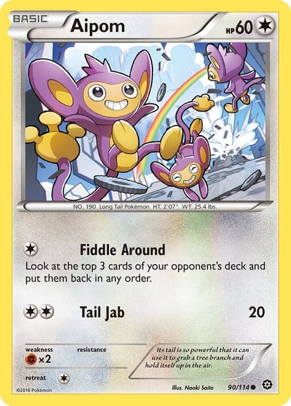 Aipom, XY - Steam Siege 90/114
