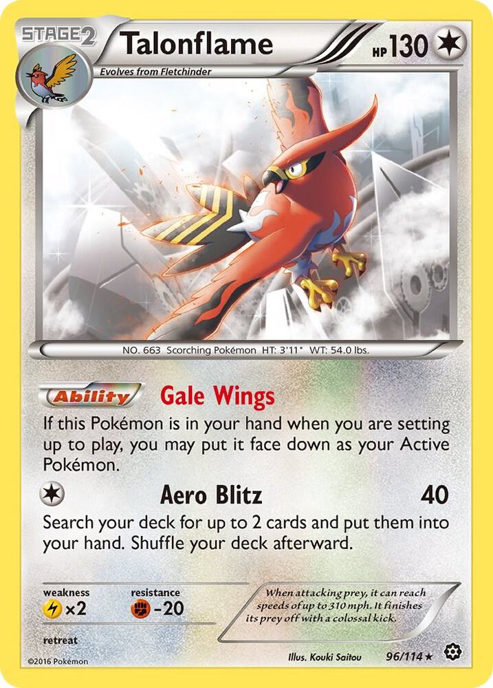 Talonflame, XY - Steam Siege 96/114