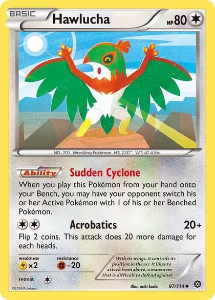Hawlucha, XY - Steam Siege 97/114