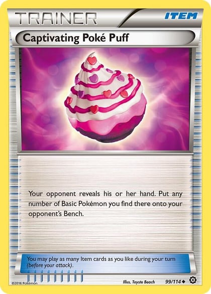 Captivating Poke Puff, XY - Steam Siege 99/114