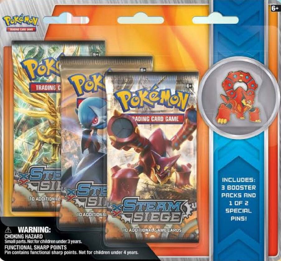 Steam Siege Collectible Pin 3 Pack Blister [Volcanion], XY - Steam Siege P120706