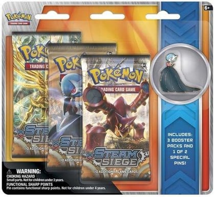 Steam Siege Collectible Pin 3 Pack Blister [Shiny Mega Gardevoir], XY - Steam Siege P120707