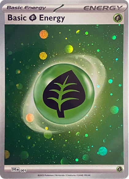 Basic Grass Energy (Cosmos Holo), SVE: Scarlet & Violet Energies 001