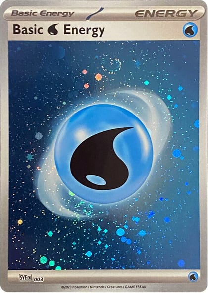 Basic Water Energy (Cosmos Holo), SVE: Scarlet & Violet Energies 003