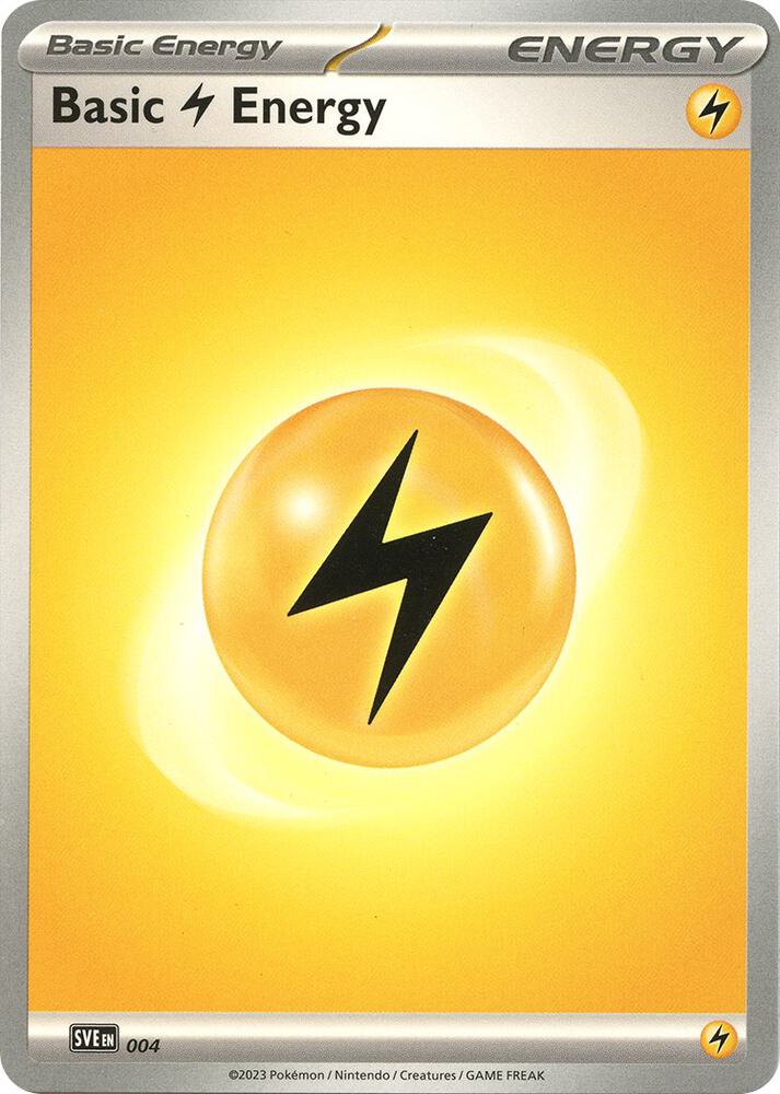 Basic Lightning Energy - 004, SVE: Scarlet & Violet Energies 004