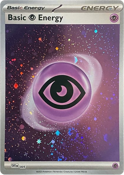 Basic Psychic Energy (Cosmos Holo), SVE: Scarlet & Violet Energies 005