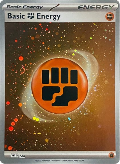 Basic Fighting Energy (Cosmos Holo), SVE: Scarlet & Violet Energies 006