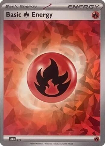Basic Fire Energy (Cracked Ice Holo), SVE: Scarlet & Violet Energies 010