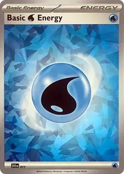 Basic Water Energy (Cracked Ice Holo), SVE: Scarlet & Violet Energies 011