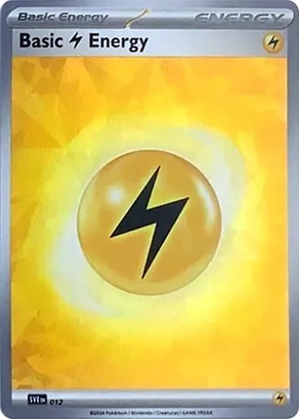 Basic Lightning Energy (Cracked Ice Holo), SVE: Scarlet & Violet Energies 012