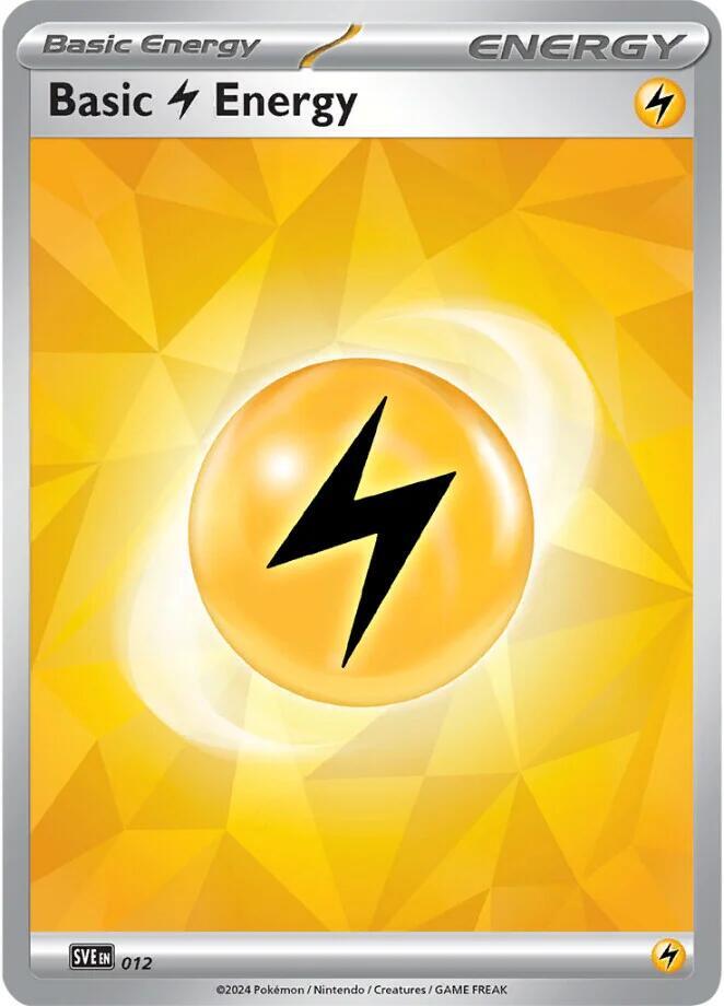 Basic Lightning Energy - 012, SVE: Scarlet & Violet Energies 012