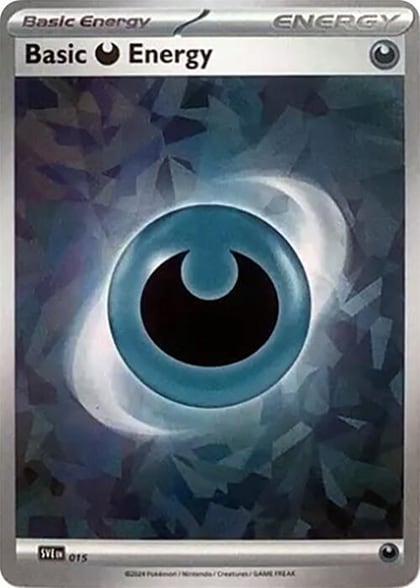 Basic Darkness Energy (Cracked Ice Holo), SVE: Scarlet & Violet Energies 015
